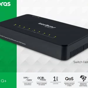 Imagem do Switch Intelbras 8 Portas Fast Ethernet SF 800 Q+